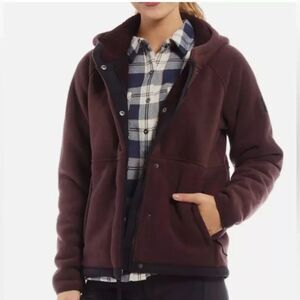 OUTDOOR RESEARCH Brown Juneau Fleece Hoodie Sweater Coat Size L Large